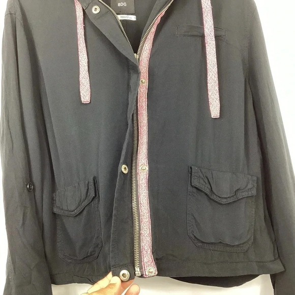 BDG Lightweight Hooded Jacket Size Large - Picture 2 of 7